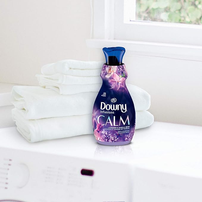 Downy Infusions Fabric Softener Liquid, Calm, Lavender & Vanilla Bean, 1.92 L - Packaging May Vary