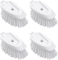 Dish Brush Refills 4 Pack, White Replacement Brush Heads Compatible with OXO Dish Brush & OXO Dish Scrubber