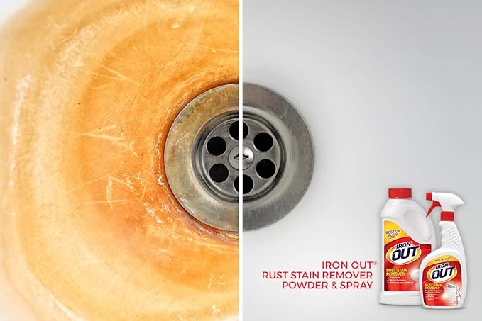 IRON OUT IO30N Rust Stain Remover Powder, 1 lb 12 oz Bottle, 2 Count (Pack of 2)