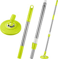 Spin Mop Replacement Handle 360 Degree Spin Mop Pole Handle Replacement Rotating Telescopic Stick for Head Replace Spinning Household Cleaning Accessories for Home(Green)