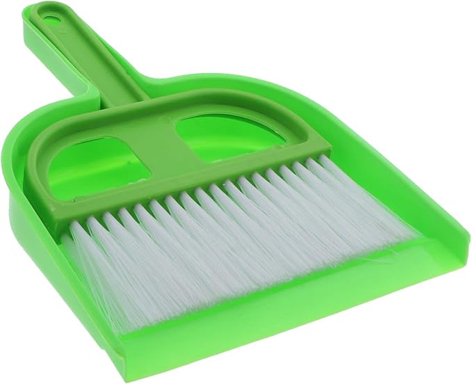 Small Dustpan Set with Brush - Green