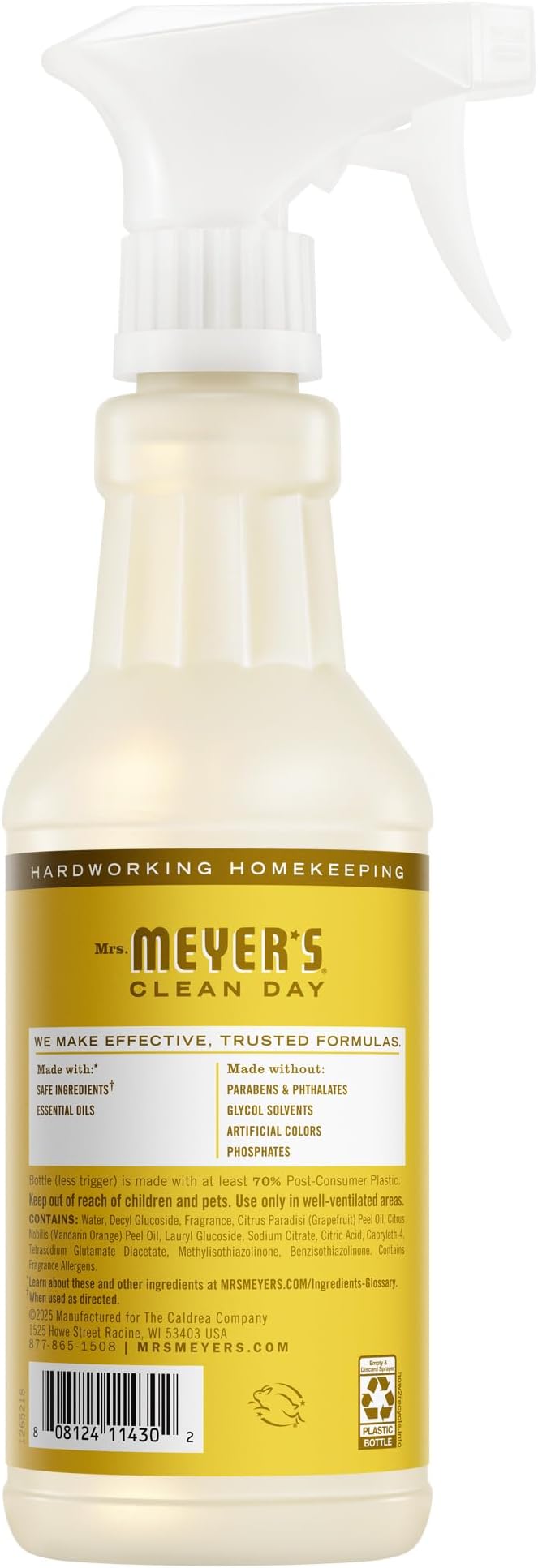 MRS. MEYER'S CLEAN DAY Multi-Surface Everyday Cleaner, Daisy Scent, 16 Fl Oz Bottle