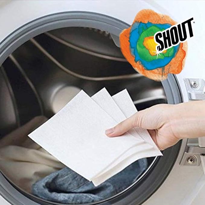Shout Color Catchers for Laundry, Allow Mixed Washes, Prevents Color Runs and Maintains Original Clothing, 72 Count