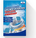 Truey Washing Machine Drum Cleaning Tablets, Deep Cleaning for Front Loader, Top Load & HE Washers, Helps Remove Odor-Causing Residues, Pet Hair & Hard Water Buildup (12 tablets)