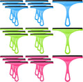 Yinder 21 Pcs Small Squeegee for Shower Glass Door 8.7" Silicone Shower Glass Window Cleaner Bathroom Squeegee for Car Windshield Window Mirror Art Class Group Craft(Candy Color)