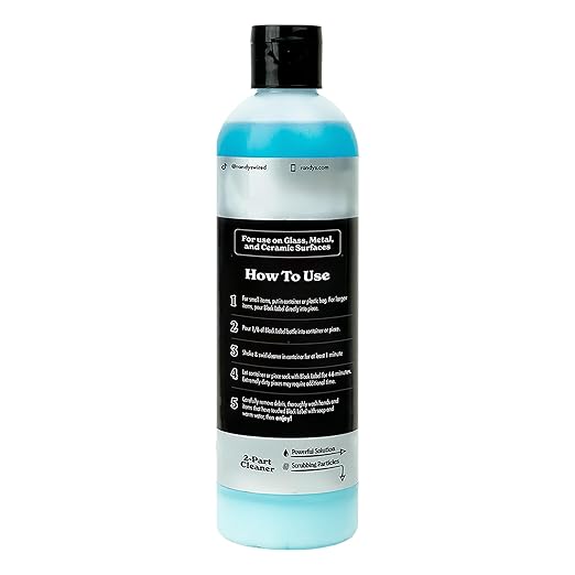 Randy's Black Label Cleaner - (12 fl oz) - Best Multipurpose Surface Cleaning Solution for Glass Tops, Metal and Ceramic Surfaces - Glass Top Cleaner for Streak-Free Finish - 1-Pack