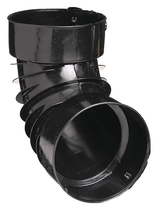 Corrugated Drain Elbow, 6 in. L, Single