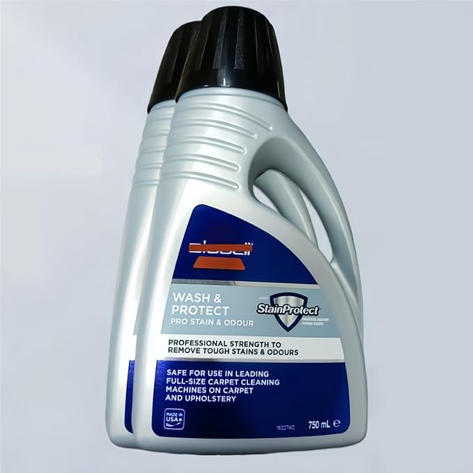 Handheld vacuum cleaner vacuum Original Carpet cleaning solution. Compatible with BISSELL Fabric Cleaning Machine Stain Remover 1558Z 4720Z 2765Z 2225Z 3598Z 3641Z 1383 3548(1.5L SET F 2PCS)