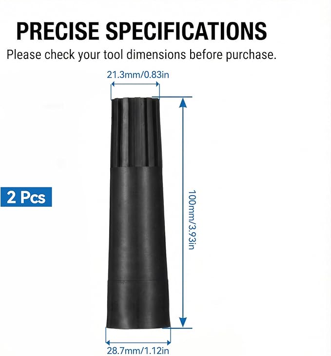 2 Pcs Squeegee Adapter, Changes The Threaded Tip to a Standard Friction Taper Fit, Broom Handle Adapter