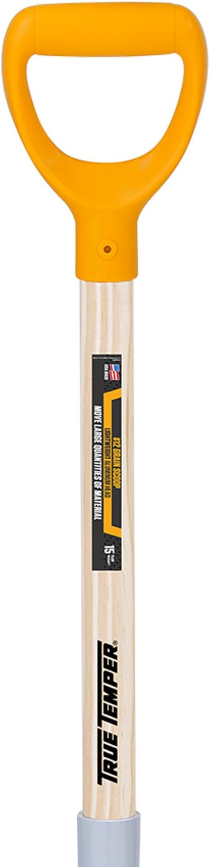 True Temper 1680700 Poly Scoop with Hardwood Handle and D-Grip