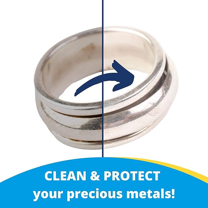 Carbona Silver Wipes | Metal Cleaner & Polish | 12 Wipes, 2 Pack