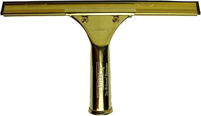 Ettore ProSeries Brass Squeegee, 10-Inch