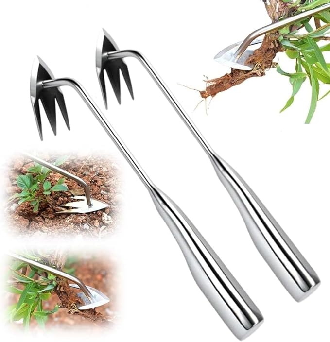 Weed Puller Tool，2026 New Weeding Artifact Uprooting Weeding Tool Weed Remover Tool Manganese Steel Weed Pulling Tool Manual Weeders Tool for Garden (A-2pcs)