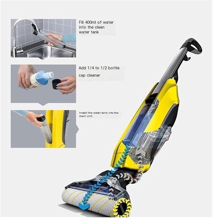 Fabric Fabric Sofa Carpet Curtain Cleaner。Compatible For Karcher BD 50/70。Commercial Upright Vacuum Cleaners 500ml（16.9 Fl Oz）. Carpet Cleaning Solution(3pcs)