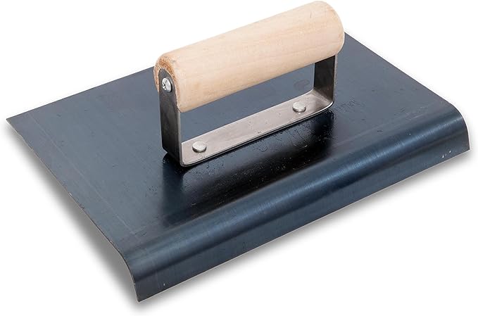 MARSHALLTOWN QLT Blue Steel Hand Edgers, Wood Handle Material, 152mm Length, 76mm Width, 16mm Lip, 13mm Radius, CE553B