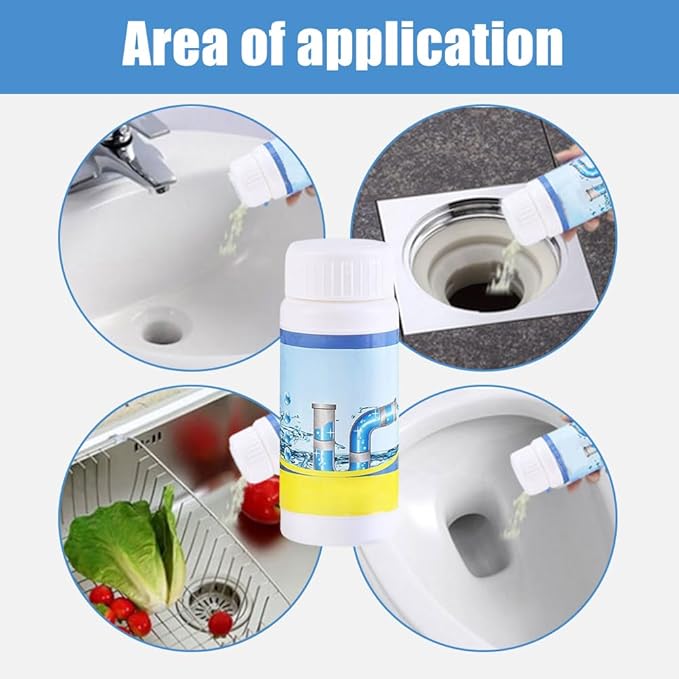 2026 New Sink Drain Cleaner, Multi-functional Powerful Pipe Unclogging Agent, Sink and Drains Cleaner Foam Cleaner for Kitchen Toilet and Pipes Cleaning Tool (3Set)