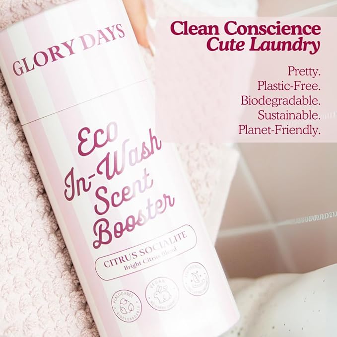 Glory Days In-Wash Scent Booster – Violet Hour (Lavender) | Chic Laundry Beads for Long-Lasting Fragrance | Plant-Conscious, Plastic-Free, 21 Washes
