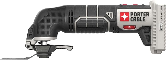 PORTER-CABLE 20V MAX* Oscillating Tool with 11-Piece Accessories, Tool Only (PCC710B)