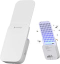 Mosalogic Fruit Fly Traps for House Use Gnat Trap Flying Insect Trapper Plug-in Mosquito Killer Indoor Gnat Moth Catcher Fly Tapper with Night Light UV Attractant Catcher for Home Office White-1PACK