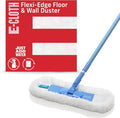 E-Cloth Flexi-Edge Floor & Wall Duster, Reusable Dusting Mop for Floor Cleaning, Floor Cleaner Ideal for Harword, Tile, Laminate and Other Hard Surfaces, 100 Wash Guarantee, 1 Pack