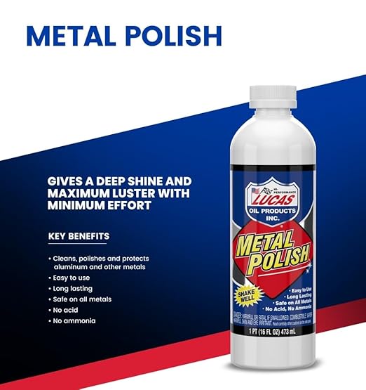 Lucas Oil 10155 Metal Polish - 16 oz.