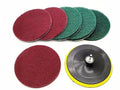 Super Large Size 7 Inch Drill Powered Brush Tile Scrubber Scouring Pads Cleaning Kit, 2 Different Stiffness, 7-Inch Disc Pad Holder with 6 Scrubbing Pads, Cleans Large Flat Areas Perfectly (7-inch)