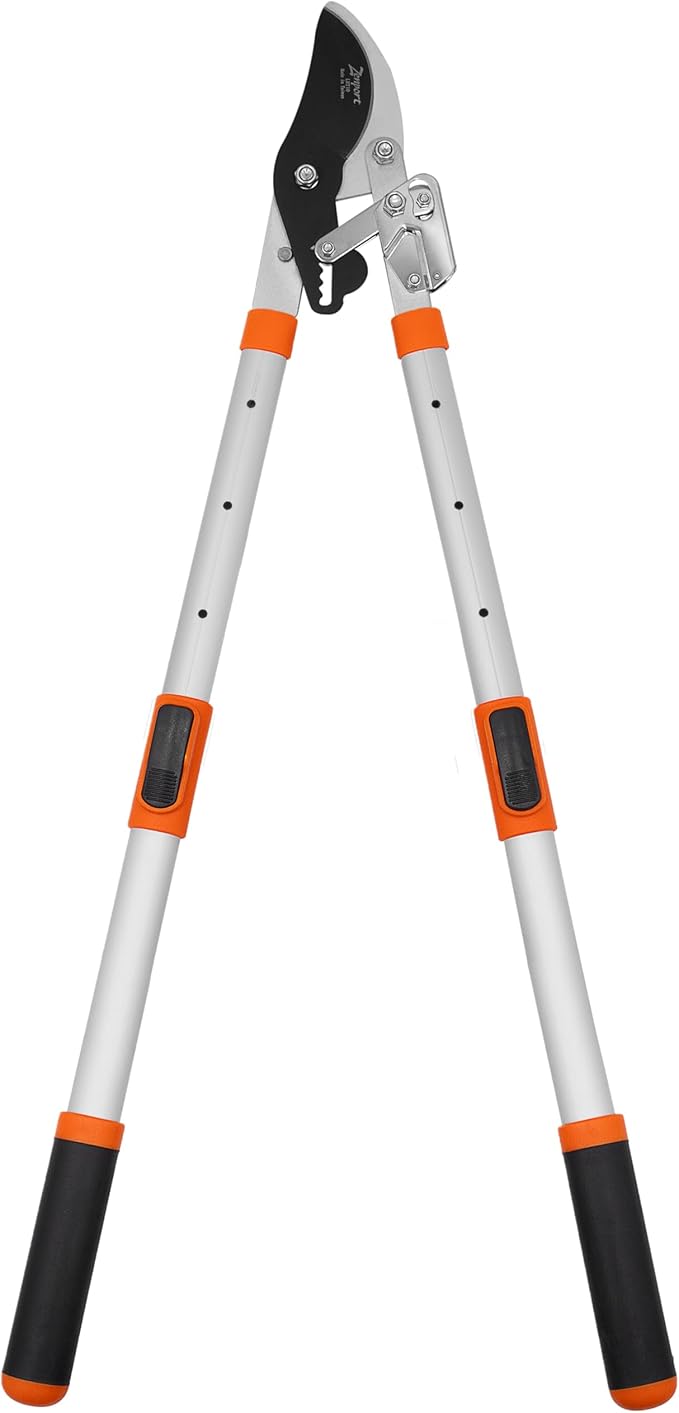 Zenport LRT10 Telescopic Ratchet Bypass Lopper, 23.5-Inch to 35.8-Inch