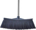 Heavy-Duty Outdoor Broom with 62-Inch Stainless Steel Handle - 14.2-Inch Wide Plastic Broom Head for Garage, Yard, Sidewalk - No Bend Sweeping, Durable & Lightweight