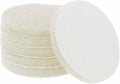 HARFINGTON 6pcs Scrubber Scouring Pads 450 Grits 4 Inch Drill Power Brush Hoop and Loop Surface Conditioning Disc Drill Scuffing Disc Scrub Pads for Home Kitchen Cleaning, White