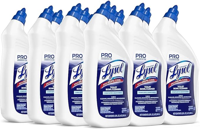 Professional Lysol, RAC74278EA, Power Toilet Bowl Cleaner, 1 Each, Blue,Green