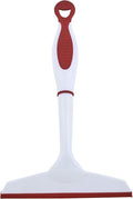 Superio 6” Window Squeegee with Grip Handle and Hanging Hook. (Red)
