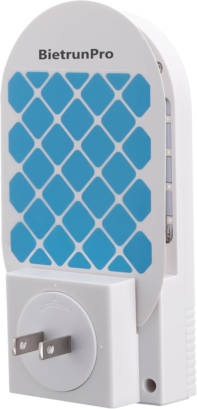 Indoor Fruit Fly & Gnat Traps Plug-in - UV/Blue Light Insect Trap with 2 Devices+6 Refills, Safe & Odorless Flying Insect Catcher for House/Kitchen/Office - Get Rid of Mosquitoes, Moths, Gnats