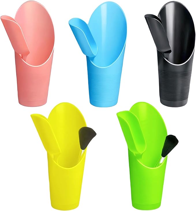 12PCS Bonsai Soil Scoop Set - Plastic Garden Scoops Small Mini Potting Shovels, Dual-Size Succulent Planting Tools for Indoor Plants, Planting, Transplanting Soil Mixing