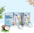 Glass Cleaner Refill Tablets | Plant-Based Streak-Free Window & Mirror Cleaner | Non-Toxic & Eco-Friendly Cleaning Solution | Plastic-Free Packaging | Ocean Mist - Pack of 8