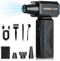 Compressed Air Duster, 390000RPM Powerful Electric Air Duster, 100-Gear Stepless Adjustable Cordless Air Blower with Brushless Motor, Upgraded Mini Blower for Keyboard Computer Car Home Cleaning