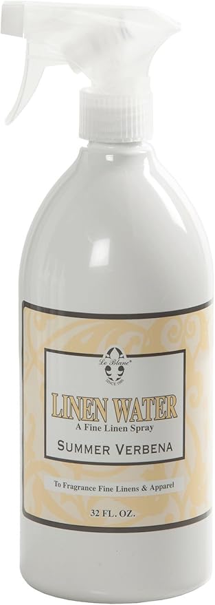 Le Blanc® Summer Verbena Linen Water – Luxury Spray for Refreshing Textiles and Apparel- 32 oz. (1 pack)