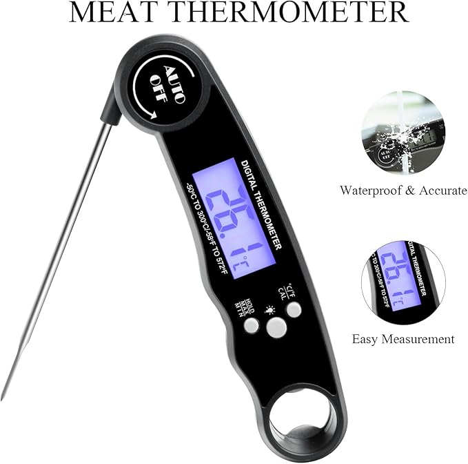 24PCS Dishwasher Cleaner and Deodorizer Tablets with Digital Meat Thermometer, Deep Cleaning Formula Tablets for Removing Limescale, Odor, Smell, Hard Water Residue(Lemon-Scented)