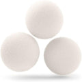 Cosy House Collection Wool Dryer Balls - Premium Reusable Natural Fabric Softener - Eco-Friendly, Saves on Time and Energy - Soften Clothes Naturally - Reusable for Up to 3 Years - White (Pack of 3)