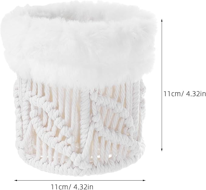 Boho Eyeglass Holder Stand with Cotton Rope Sunglasses Organizer Box for Home Desk Nightstand Eyewear Storage Leaf Pattern Creative Decor