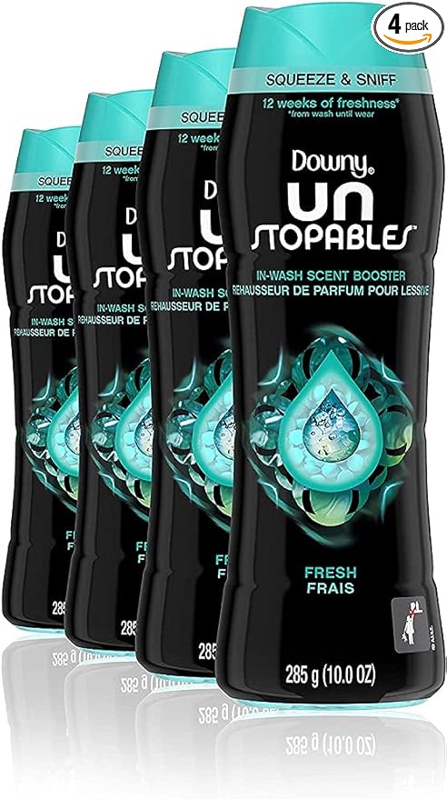 Downy Unstopables In Wash Fresh Scent Booster 10oz (Pack of 4)
