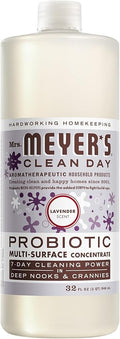 MRS. MEYER'S CLEAN DAY Probiotic Multi-Surface Concentrate Cleaner, Lavender, Cleans Crevices And Tough Stains, 32 Fl Oz