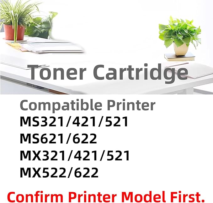 HAO SHI XIANG 56F1H00 56F1H0E High Yield Remanufactured Toner Cartridge Compatible for 56F1000 MS321 MS421 MS521 MS621 MS622 MX321 MX421 MX521 MX522 MX622 Laser Printer (56F1H00-15000Pages-1Pack)