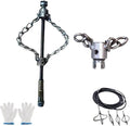 Flex‑Shaft Sewer Descaling Chain, Multi-Purpose PVC Pipe Maintenance Tool, Flex-Shaft Sewer Descaling Tool, Drain Clog Remover, Pipeline Unclogging Tool, for 16mm Spring, Without Spring