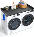 VEVOR Washer Dryer Countertop, 54" x 27" Wooden Washer and Dryer Countertop, Water-Resistant Laundry Machine Topper Cover with Anti-Slip Pads, for Laundry Room Organization and Storage, Black