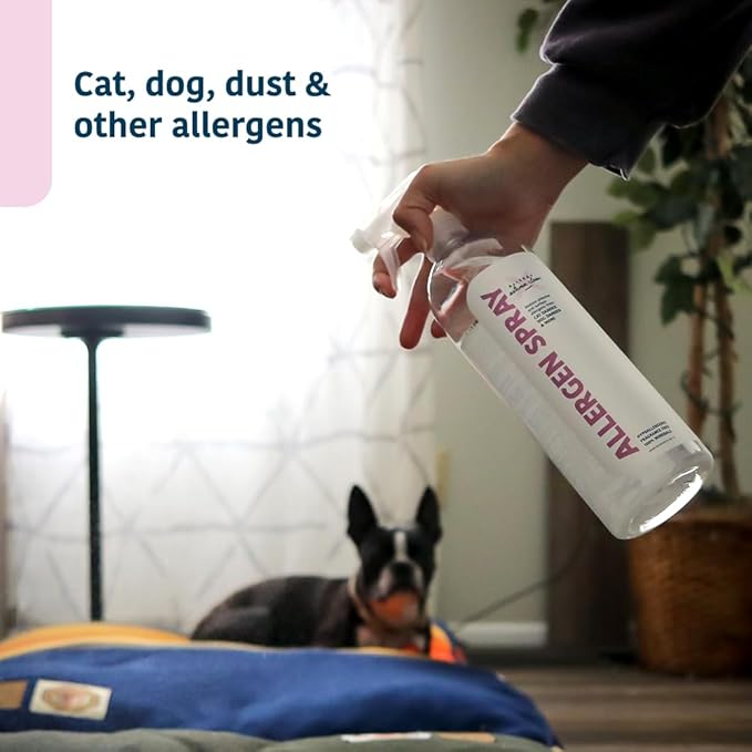 Allergen Spray, Pets, Dust Allergies & More, Air & Surface, Just Add Water, Bottle, Over 33oz