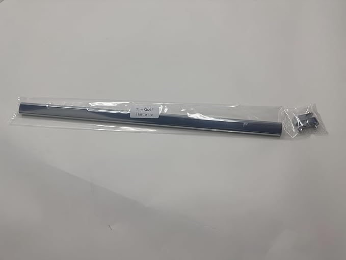 Chrome Oval Closet Rod with End Supports (Chrome, 24" Wide Space)