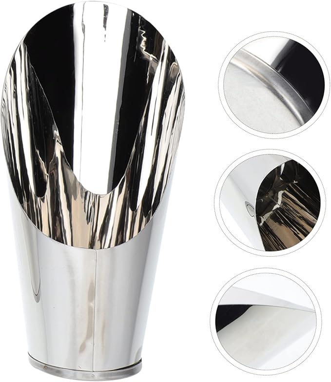 Stainless Steel Bucket Shovel Bonsai Soil Scoop Plastic Soil Scoops for Garden Fertilizer Feed Scooper Small Soil Scoops Gardening Supplies Potted Scoops for Stainless Steel