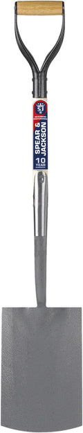 Spear & Jackson Neverbend Professional Digging Spade – Heavy-Duty Forged Carbon Steel Garden Spade for Tough Soil and Precision Digging