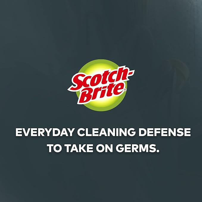 Scotch-Brite Heavy Duty Scrub Pads, 10 Scrubbing Pads, Great for Kitchen, Garage and Outdoors