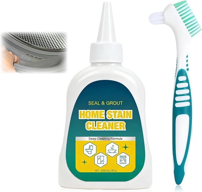 Home Stain Cleaner Gel, Home Remover Gel, Deep Cleaning Gel for Tile Gaps, Washing Machine, Refrigerator Strips, Home Kitchen Sinks, Wall & Shower Stains - 6.76 Fl oz